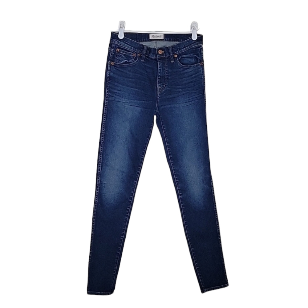 Madewell Dark Wash 9 Inch High Riser Skinny Skinny Jeans